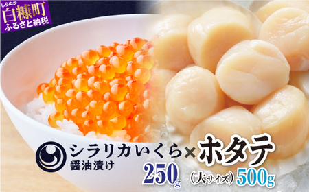 ふるなび限定 シラリカいくら（醤油味）【250g】×ホタテ大サイズ【500g】の海鮮丼セット（ ふるなび限定 FN-Limited 【ふるなび限定】FN-Limited ）_I014-1076