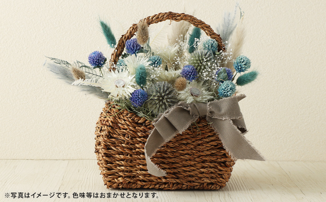 【ピンク・赤系】バスケットアレンジ Mサイズ