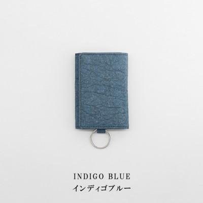 ふるさと納税 東大阪市 【東大阪ブランド】パイナップルからできたキーケース インディゴブルー【PINAMORE】