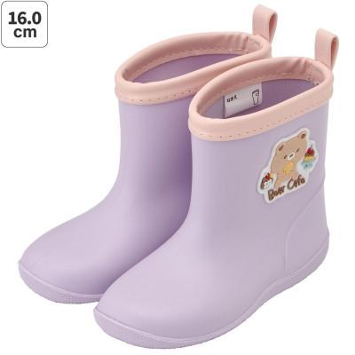 ふるさと納税 奈良市 キッズ ワッペン付きレインブーツ 16cm RIBTW16【Bear Cafe】 672118