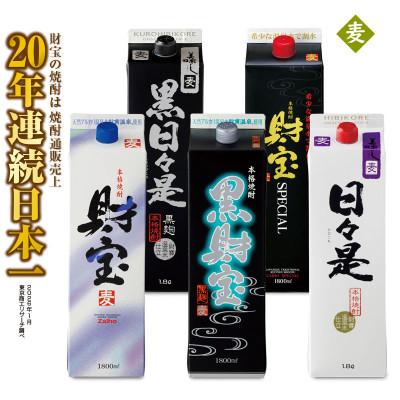ふるさと納税 垂水市 【麦焼酎】紙パック5種5本セット(垂水市)
