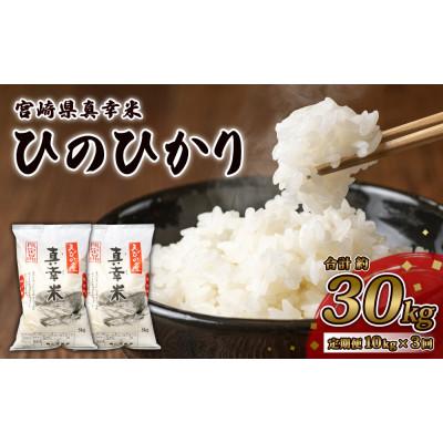 ふるさと納税 えびの市 【毎月定期便】宮崎県えびの市産ヒノヒカリ(真幸米)10kg全3回
