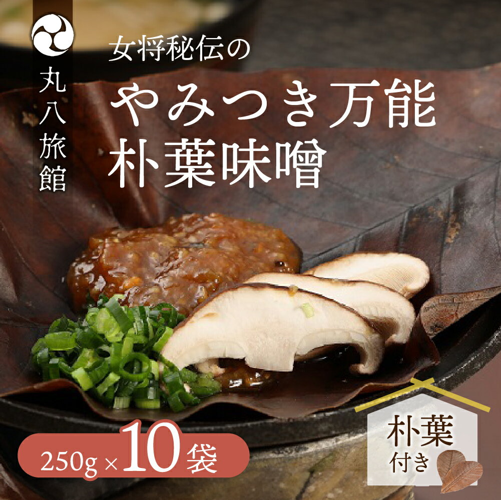 【ふるさと納税】 やみつき万能【朴葉味噌】（250g）×10袋 　料理自慢の宿 女将秘伝の味噌 丸八旅館 下呂温泉 ギフト プレゼント 贈答品 贈り物 お中元 父の日 母の日 敬老の日 ほおば ホオバ 28000円 岐阜県 下呂市
