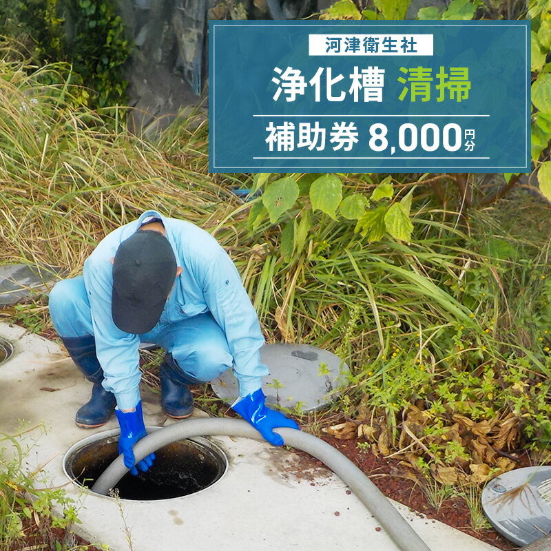 【ふるさと納税】【8,000円分】浄化槽 清掃 利用券 チケット 補助券 河津衛生社 静岡県 河津町