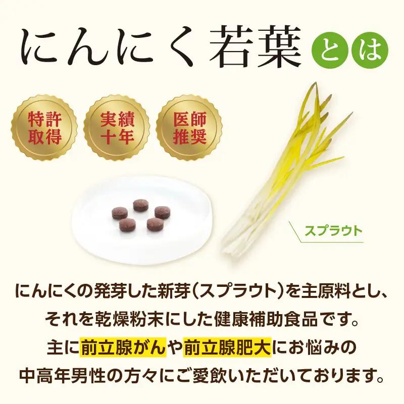 ＜健康補助食品＞にんにく若葉 60粒（30日分） R04001