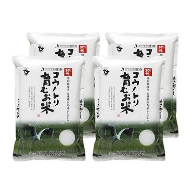 ふるさと納税 豊岡市 令和7年産　コウノトリ育むお米〔節減対象農薬:当地比7.5割減〕【2kg×4袋】(94-003)