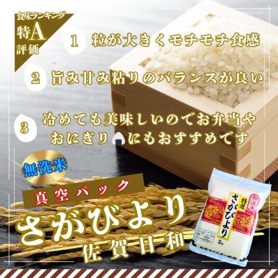 ふるさと納税 大町町 【毎月定期便】【無洗米】さがびより(真空パック)2kg×3袋(大町町)全6回 |  | 01
