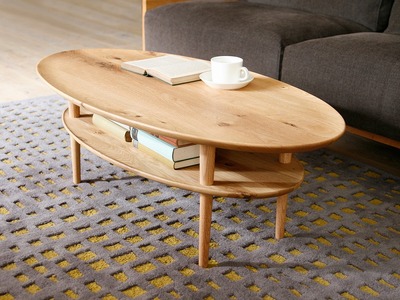 BORDO Oval Table 105 oak