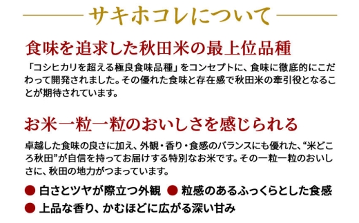 《令和8年産 新米受付》米《定期便3ヶ月》サキホコレ特別栽培米6kg（2kg×3袋) 3回 計18kg 白米 [秋田県産 白米 さきほこれ 小分け 2kg 2kg袋]