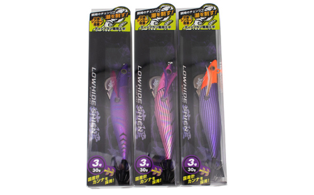 ローハイド紫煙（シエン）3号3点アソートセット 着脱シンカー イカ釣り 専用エギ 岐阜市 / ジークラック[ANIG002]