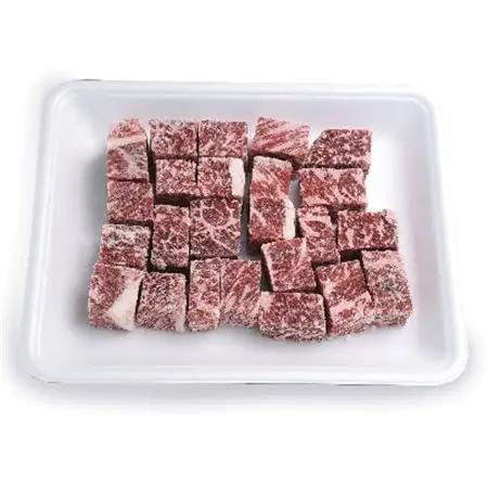 北海道長沼町産 馬追和牛 サイコロステーキ 400g_肉 ステーキ 牛肉 ビーフステーキ  肉 和牛 牛肉   肉  牛肉 _【配送不可地域：離島】【1251559】