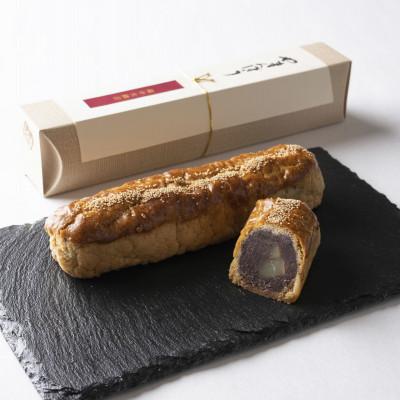 ふるさと納税 井原市 岡山備中大納言小豆と栗を包み込んだ手焼きの銘菓子『やまんぼう』3本入り