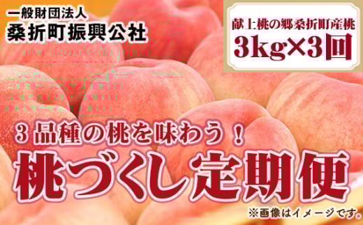 桃づくし定期便3品種【2026年産先行受付・献上桃の郷桑折町産もも3kg×3回】 ／ もも モモ 果肉 甘み 旬 福島県 特産品 No.220