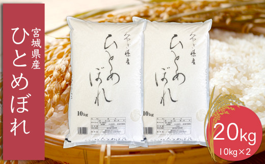 
            (06450)《精米》令和6年産 宮城県産ひとめぼれ10kg×2袋
          