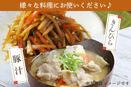 ＜【訳あり】冷凍千切りごぼう 工場直送簡易包装 小分けパック100g×5袋＞宮崎県産 ゴボウ 牛蒡 せんぎり カット野菜 個包装 冷凍野菜 小分け きんぴら 豚汁 鍋 【MI663-bk】【ベーカリー