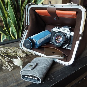 【京都叡山電鉄で採用】車掌かばん ブラック 牛革 鞄