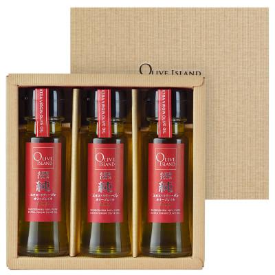 ふるさと納税 小豆島町 小豆島産100%「純」EXVオリーブオイル3本入ギフト(50ml×3本)