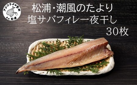 松浦・潮風のたより 塩サバフィレ一夜干し30枚入り( 魚 干し物 サバ 海鮮 干物 おすすめ 人気 セット ひもの さば 詰め合わせ 国産 )【B4-126】