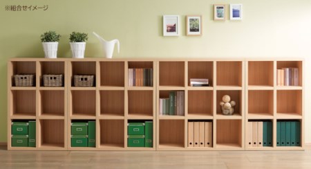 【ホワイトウッド】 シェルフ FHS 110L（W1096 D297 H1138mm） 本棚 棚 収納 シンプル 木目 完成品【46-3【4】】