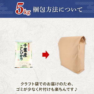 新米 定期便 千葉産米 コシヒカリ 5kg 3回定期便 精米 白米