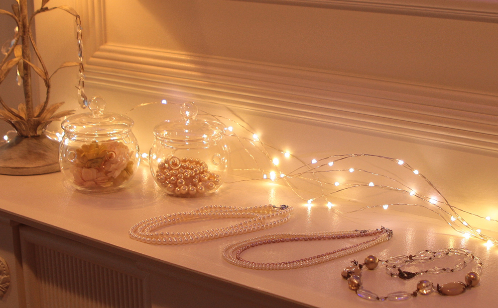 ジュエリーライト100球 アダプター付 (JE100） (カラー：電球色) 電球色