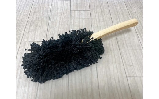 ＜むろの屋> モコモコ ハイクラスハンディモップ ＜ブラック＞  【 掃除道具 おしゃれ ナチュラル 北欧 インテリア 引っ越し 祝い 掃除 大掃除 そうじ モップ 丸洗い可能 便利  経済的 日用品 HYLON 】 　