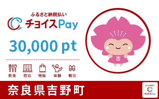 
吉野町チョイスPay 30,000pt（1pt＝1円）【会員限定のお礼の品】
