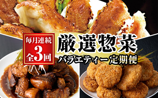 ＼新登場／＜定期便・全3回(毎月)＞鹿児島協同食品バラエティー定期便 国産 鹿児島 豚肉 加工品 惣菜 おかず 弁当 定期便 バラエティ 角煮 メンチカツ 餃子 時短 手軽 簡単 冷凍 常温【鹿児島協同食品】【C-230H】