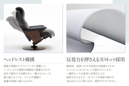 【カリモク家具】 リクライナー＆オットマン 2点セット D (S+サイズ)【RU7602(S+)・RU0201(S)】
