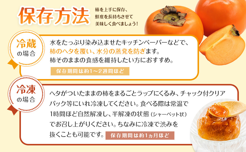 【2025年9月下旬以降発送】 和歌山県産 平核無柿 ご家庭用 約3kg 満杯詰  柿 種無し たねなし ひらたね 訳あり