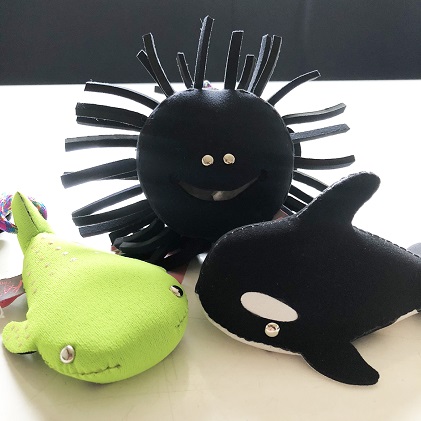 うみのなかまたちセット(1)ウニ子・ジンベイ・ミニシャチ 雑貨 日用品 キャラクター 詰め合わせ 