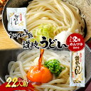 【ふるさと納税】おか乃や製麺　讃岐うどん2種・めんつゆ詰合せ　22人前　【土庄町】