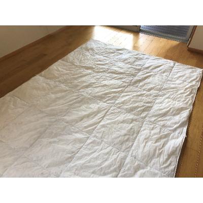 ふるさと納税 柏原市 お家の洗濯機で洗える　夏の羽毛ふとん+和晒しガーゼで作ったカバー(アイボリー)のセット |  | 02