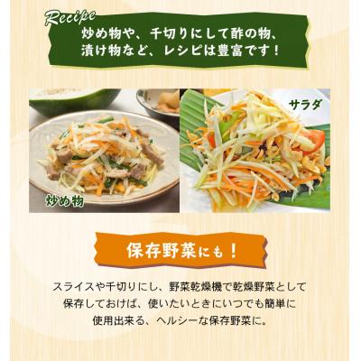 ふるさと納税 和泊町 酵素たっぷり「青パパイヤ」3キロ |  | 03