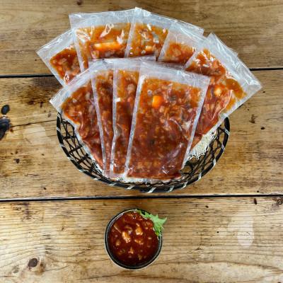 ふるさと納税 小田原市 たこ七味 9パック【大人気!海鮮珍味】コリコリした食感と七味の旨辛さが日本酒や焼酎との相性抜群! |  | 03