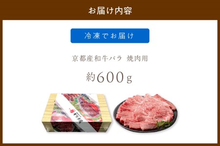 京都産和牛バラ 焼肉用 約600ｇ 【京都モリタ屋専用牧場】