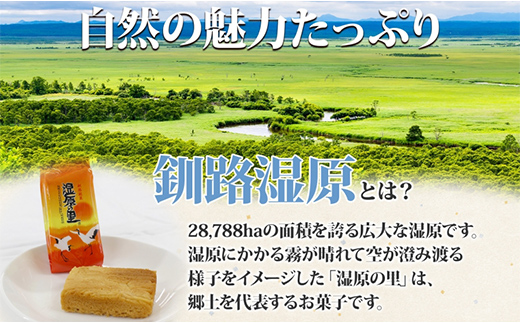 湿原の里 10個×2P 計20個入り 個包装 釧路銘菓 カステラ風焼き菓子 白あん うぐいす鹿の子 洋菓子 北海道土産 贈答 ばらまき菓子 釧路湿原 ギフト 銘品 クランツ 北海道釧路市 送料無料 F