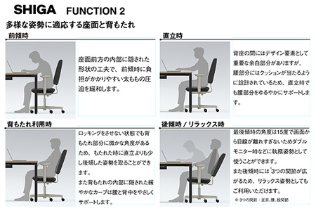 イトーキ SHIGA シガ 昇降脚 背トリプル ベースカラー:チェストナットブラウン / 座面カラー:グレーC（KJ-517SEM-F2C5F）キャスター5本脚 【アンクルムーブ・シンクロロッキング 