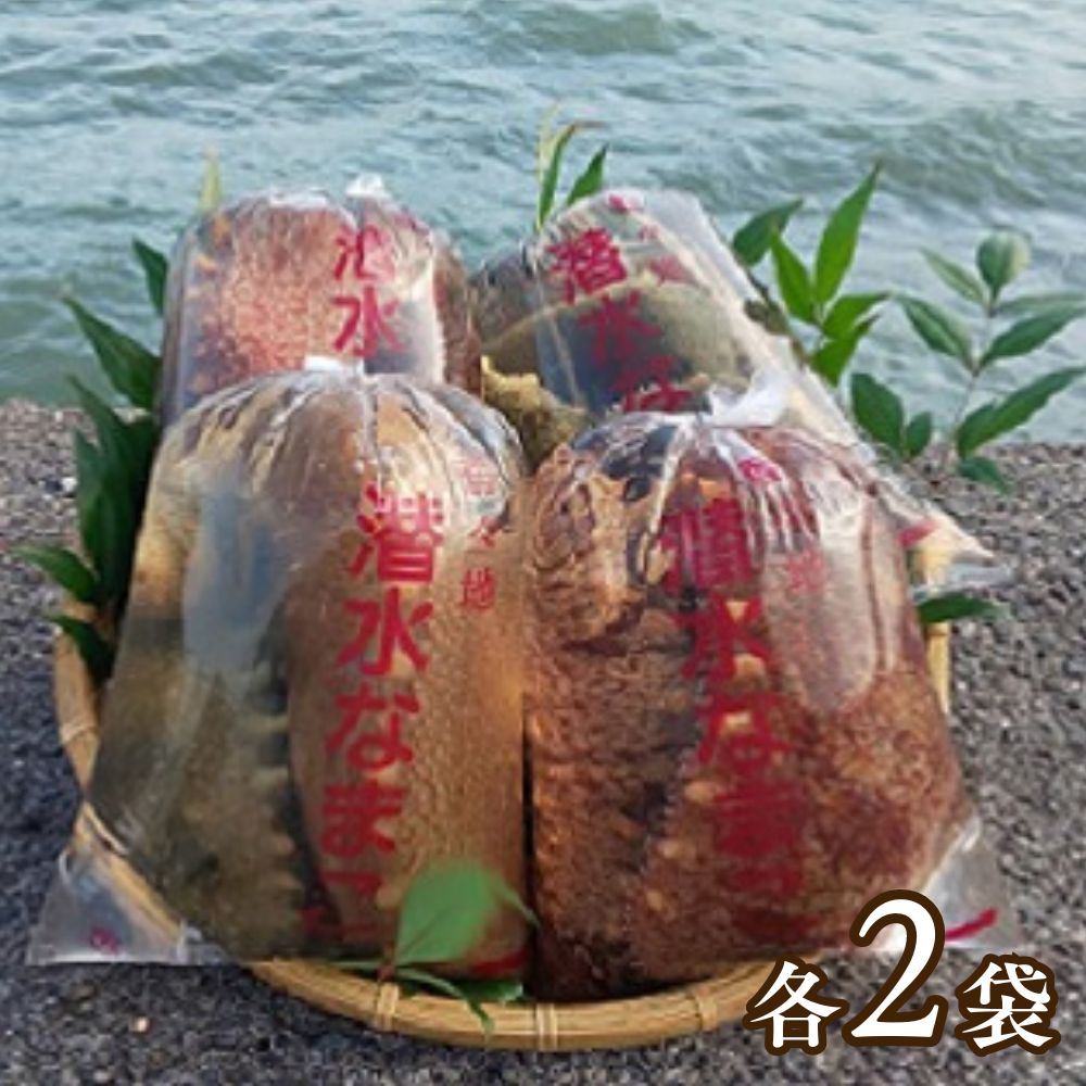 【ふるさと納税】先行予約 赤 青 ナマコ 食べ比べ 各2袋 なまこ 赤なまこ 青なまこ 修福丸ん 海鼠 産地直送 先行受付 魚介類 ふるさと納税 送料無料