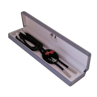 ふるさと納税 海南市 漆器のループタイ　手描き蒔絵　金魚