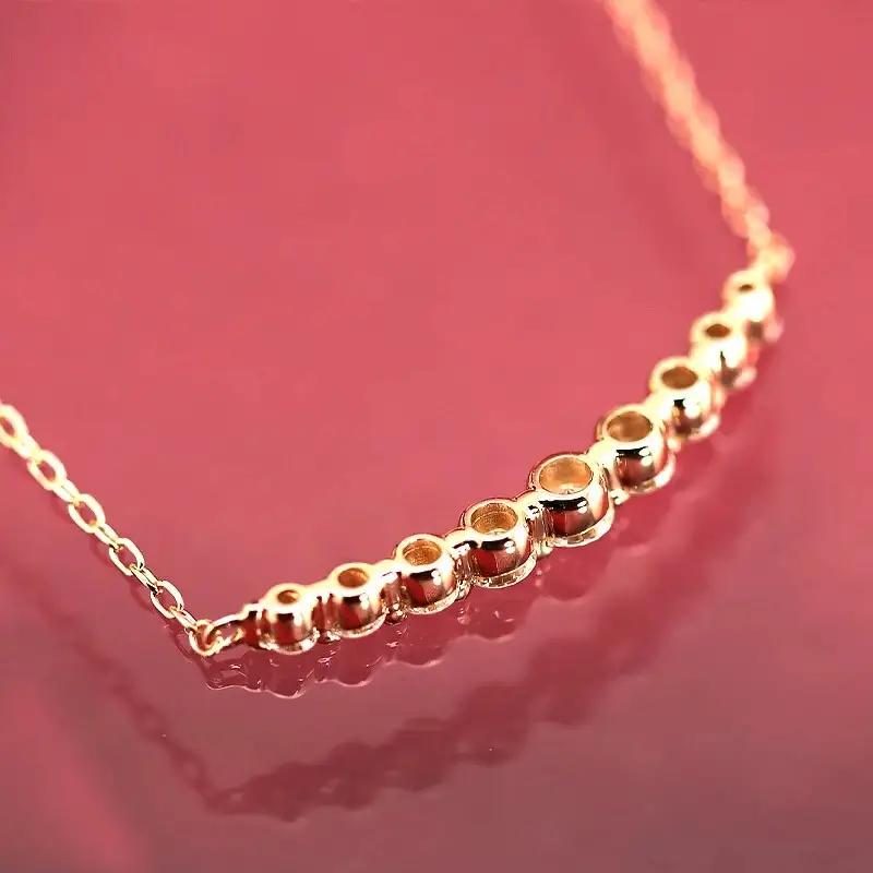 0.20ct　ダイヤモンド　ラインペンダントp0068-YG