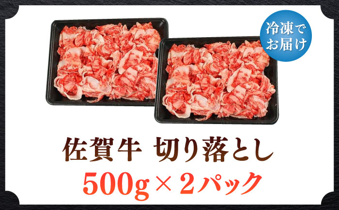 佐賀牛切り落とし 計1kg（500g×2パック） / 肉 牛肉 和牛 国産 しゃぶしゃぶ すき焼き / 佐賀県 / 株式会社中山牧場 [41AOCW014]