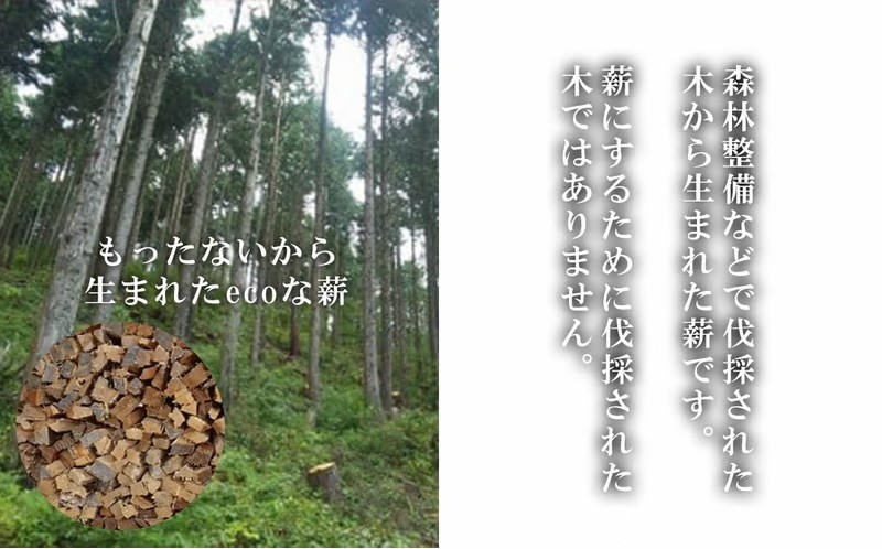 「きこりの薪」広葉樹（現地受け取り）20箱（約140㎏）