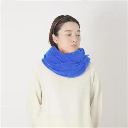 【 OTA KNIT 】ふわふわガーゼ  ファーカシミヤ  ショール(ターコイズ)_装飾品・工芸品 ショール・ストール 服飾小物 _【1568330】
