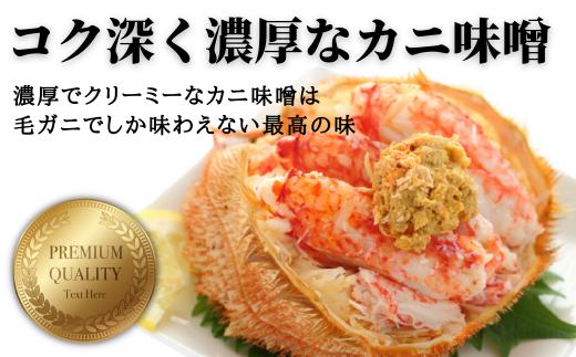 【令和7年発送】【期間限定2月〜4月発送】三陸産 三陸活毛ガニ 400g×2杯 (2尾)【配送日指定不可】　