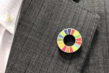 【小国町森林組合】阿蘇小国杉 SDGs ピンバッジ マグネット 計4個 小国杉 天然木 国産材 阿蘇 熊本 木製 サスティナブル アイコン 贈り物 ギフト プレゼント ノベルティにおすすめ 阿蘇小国杉