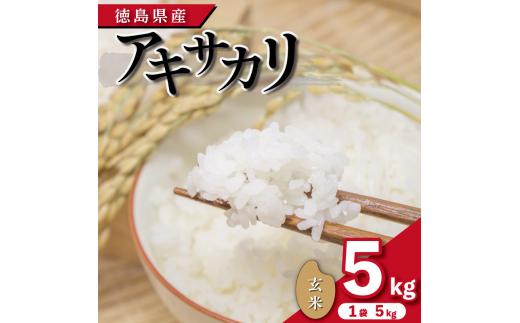 【先行予約】令和7年産 米 玄米 5kg （ 5kg × 1袋 ）アキサカリ 令和7年度産 1袋5kg 小分け  お米 こめ コメ ごはん ご飯 白飯 ゴハン あきさかり おにぎり お弁当 健康 栄養 徳島県 吉野川市