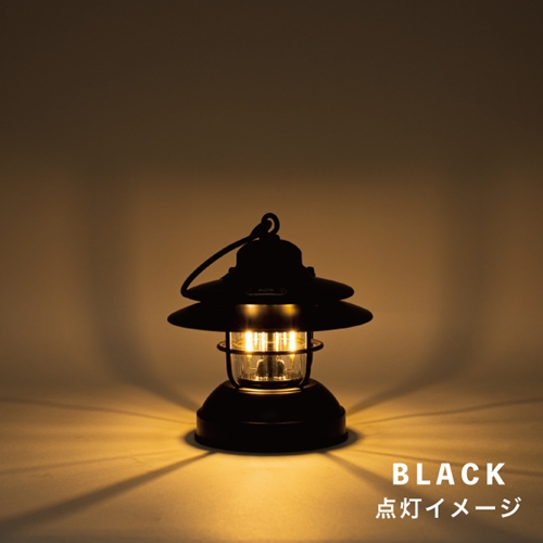 LED 充電式 ベイビー ランタン ブラック黒 / ふるさと納税 照明 BABY 器具 キャンプ USB  防滴 調光 災害 停電 台風 防災 メタル ピッツバーグ アウトドア スチール ワークス 送