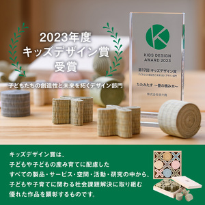 畳の積み木 たたみたす カラフル(12個セット)たたみ つみき おもちゃ 出産祝い 誕生日祝い ギフト【113600500】【佐々商】