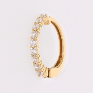 【ジュエリーの街、山梨県甲府市】ダイヤ0.30ct K18ピアリング　E4262Y